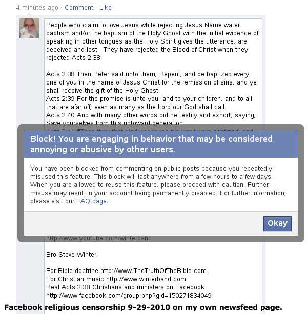Facebook censorship documented facebookcensorship.org